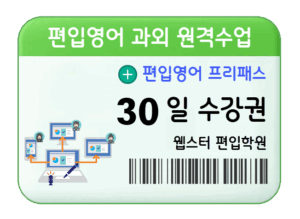 편입영어 과외 원격수업 30일 수강권